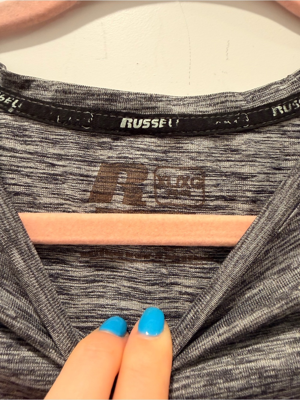 Russell Athletic Heathered Gray Short Sleeve Performance Tee - Picture 3 of 3